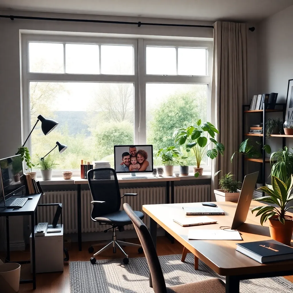 Werk-privé balans in een Nederlands thuiskantoor