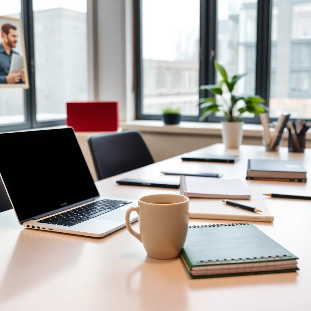 Professionele werkplek met productiviteitstools in Nederland